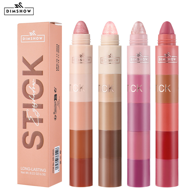 Highlighter Set Pastel - 5-in-1 レイジー アイシャドウ ペン ハイライター ノーメイクアップ