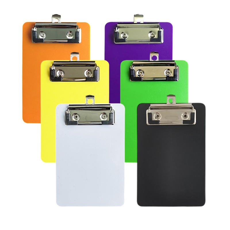 Stationery Supplier - A7 ポータブルミニクリップボードオーガナイザー吊り下げ可能なプラスチックノートホルダーオフィススクールサプライ文具新製品