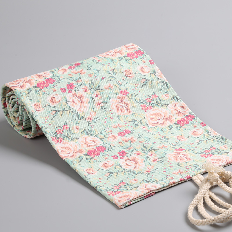12/24/36/48/72 穴花柄キャンバスロールアップ鉛 - Pen Pouch Roll のレビューと価格