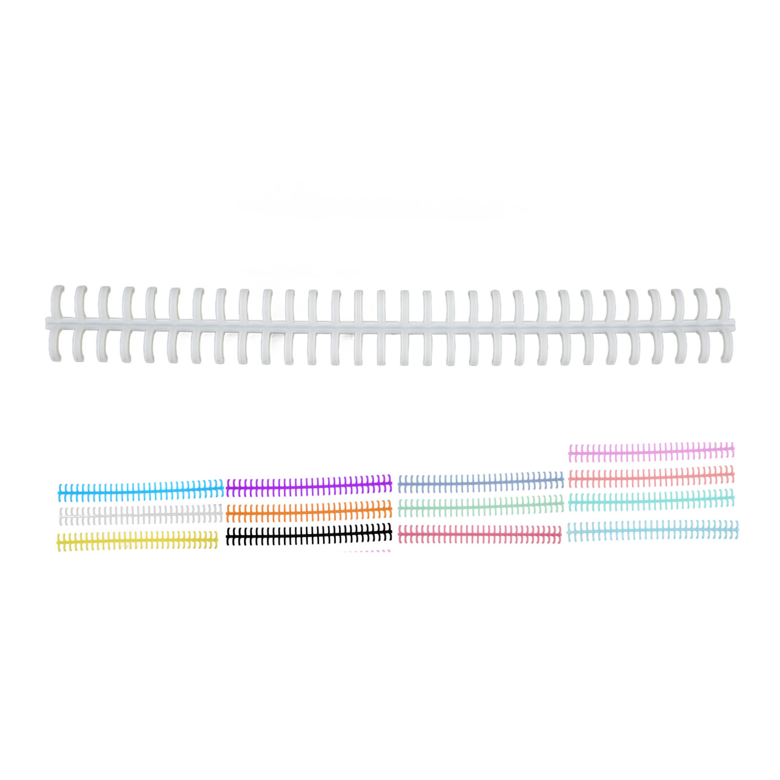 10個入り 30穴ルーズリーフバインディングスパイン 切断可 - Binding Comb Plastic のレビューと価格