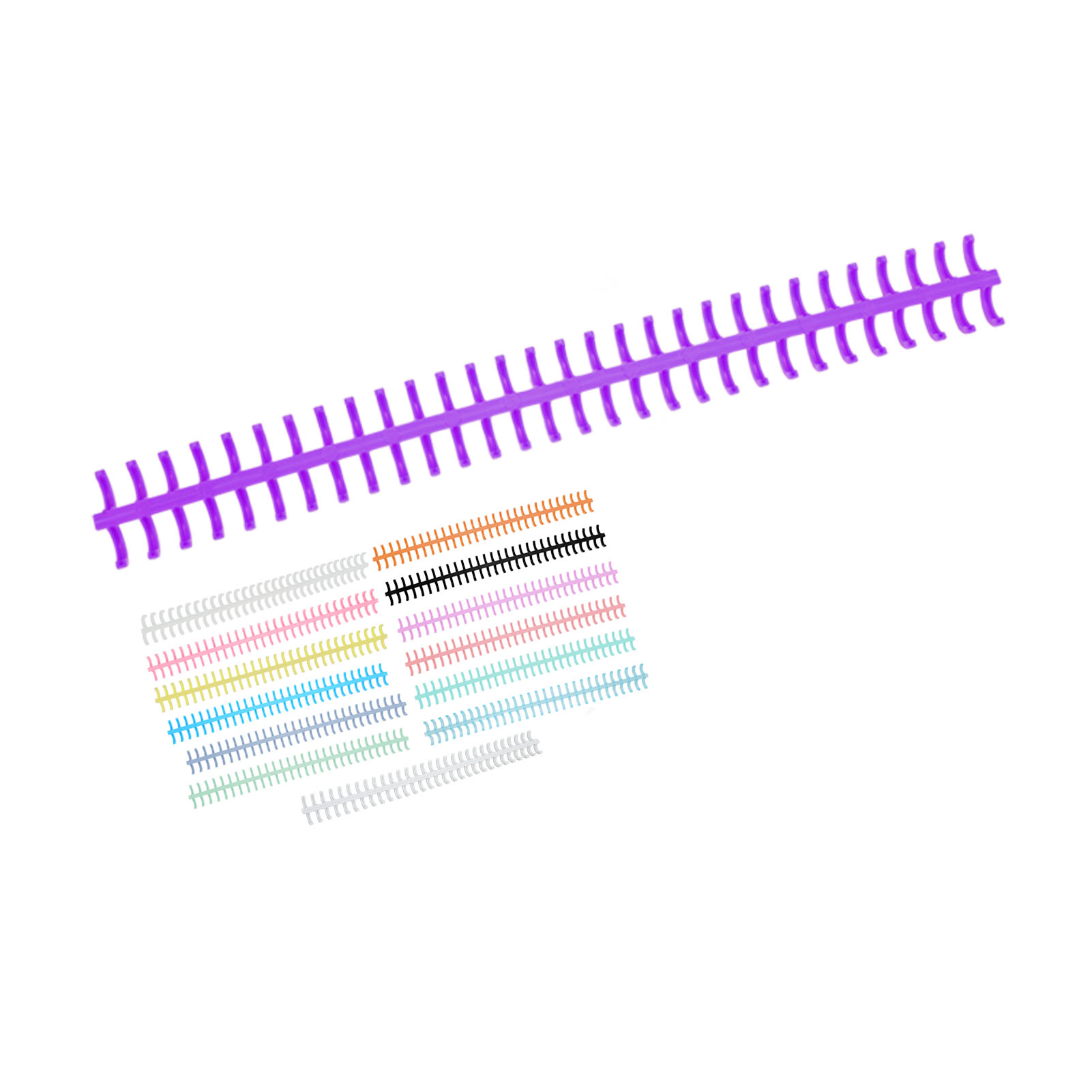 10個入り 30穴ルーズリーフバインディングスパイン 切断可 - Binding Comb Plastic のレビューと価格