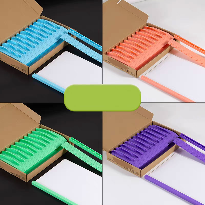 50個入り 10穴 PVC製バインディングストリップ コーム - Binding Comb Plastic のレビューと価格