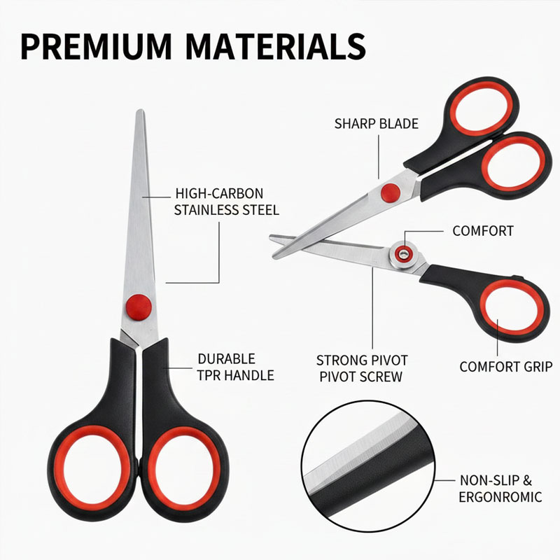 ステンレス製の裁縫はさみ、洋裁はさみ、衣類裁断用、学生用文房 - Scissors Stainless Craft のレビューと価格
