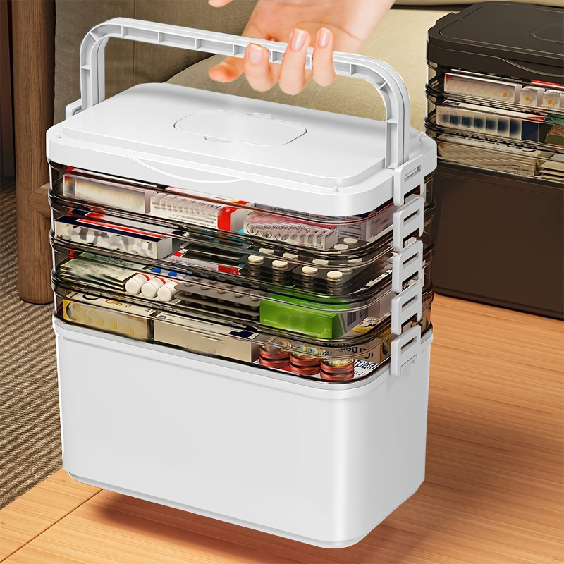 多機能多層収納ボックス、ハンドル付き、大/特大サイズ - 文 - Stationery Supplier のレビューと価格
