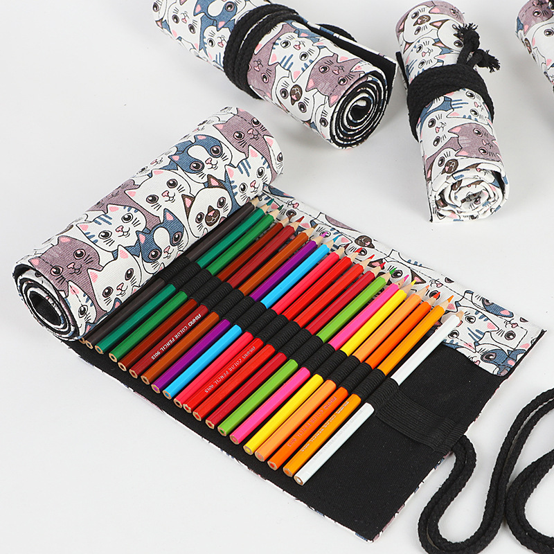 女の子と男の子のための学校の鉛筆ロールケース、ペンバッグ、文 - Pen Pouch Roll のレビューと価格