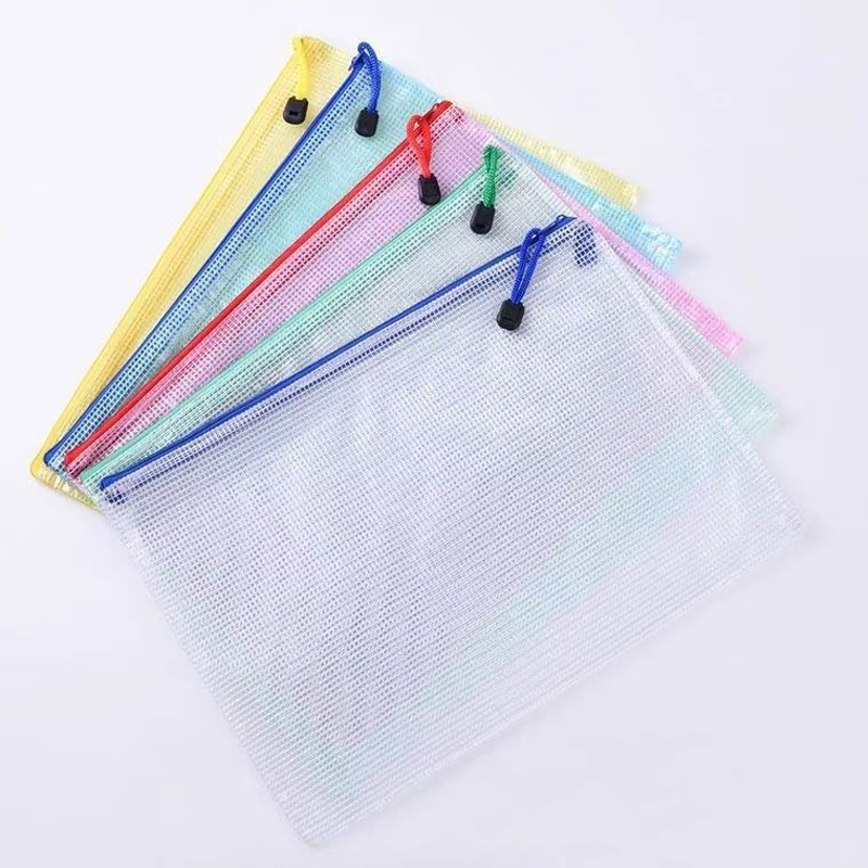 5 個文具収納フォルダーファイルメッシュジッパーポーチ A4 - Supply Of Office Stationery のレビューと価格