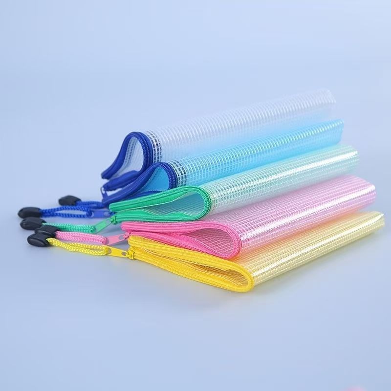 5 個文具収納フォルダーファイルメッシュジッパーポーチ A4 - Supply Of Office Stationery のレビューと価格