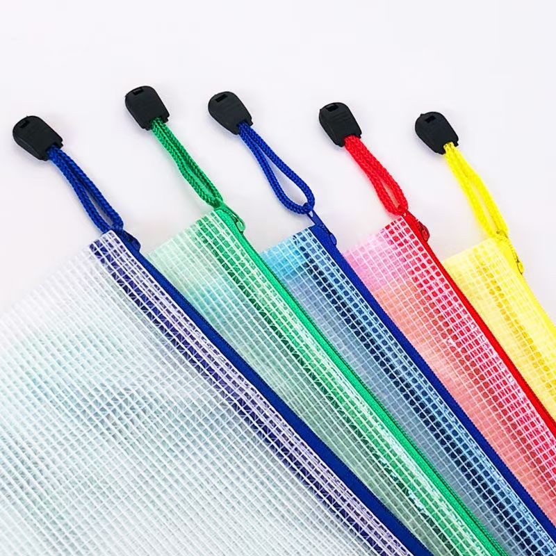 5 個文具収納フォルダーファイルメッシュジッパーポーチ A4 - Supply Of Office Stationery のレビューと価格