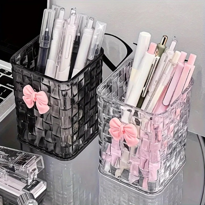 2個入り透明アクリル製アイブロウブラシ収納ボックス（リボン付 - Stationery Supplier のレビューと価格