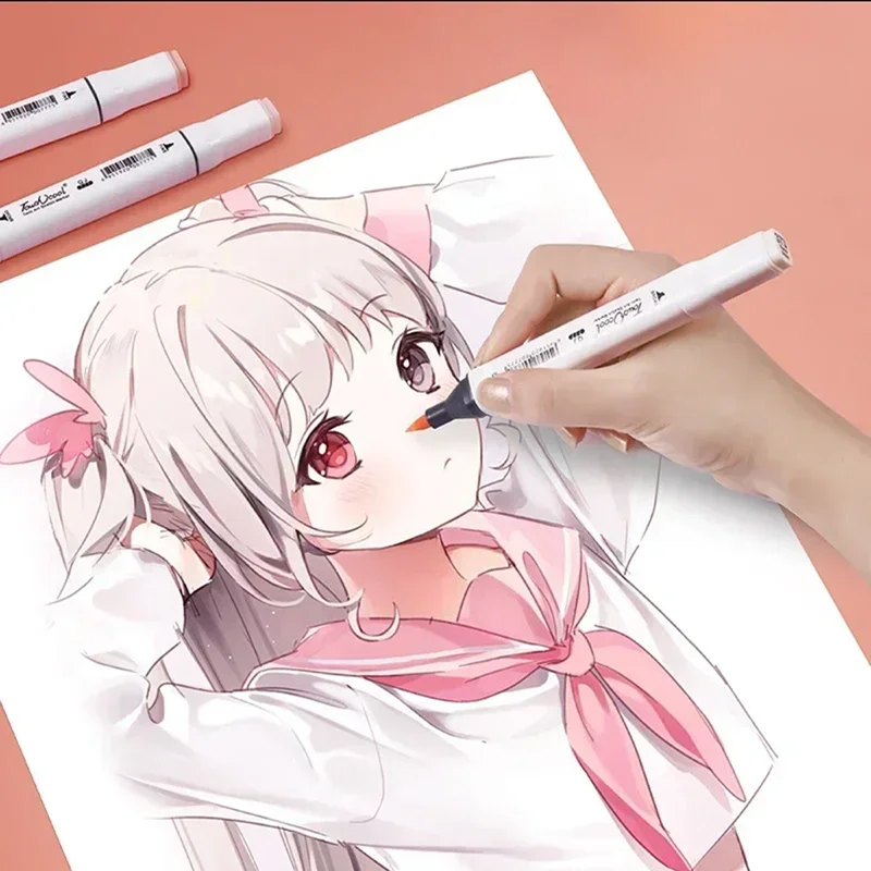 6/12/24/30 色の肌のトーンデュアルヘッドマーカーセ - Highlighter Set Pastel のレビューと価格