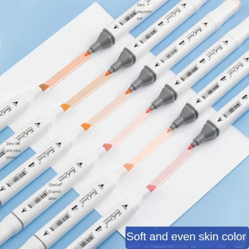 6/12/24/30 色の肌のトーンデュアルヘッドマーカーセ - Highlighter Set Pastel のレビューと価格