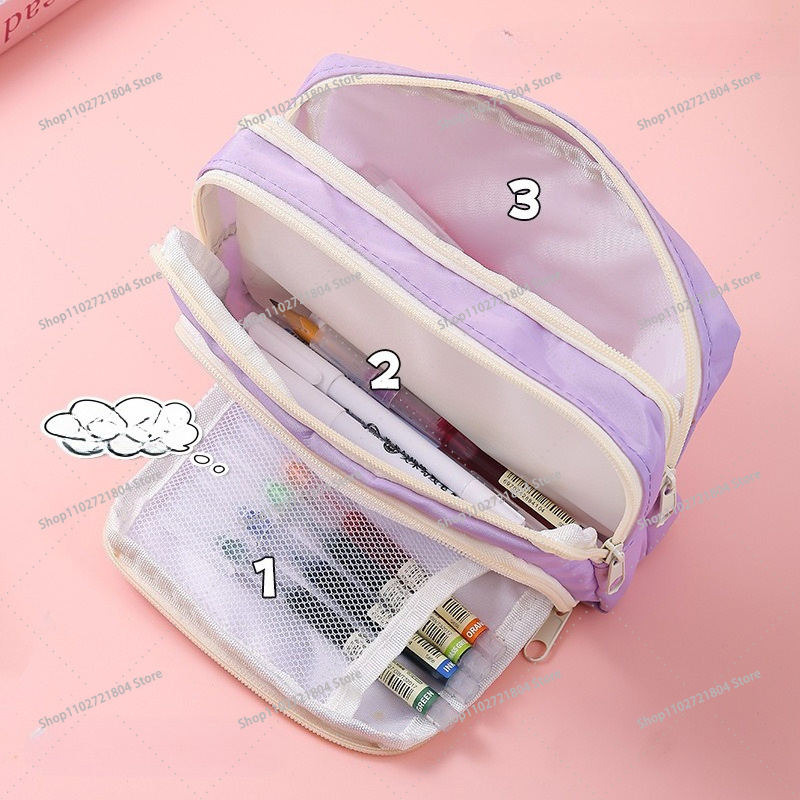 ブラックピンク大容量キャンバス鉛筆ケース学生用 Kpop B - Stationery Supplier のレビューと価格