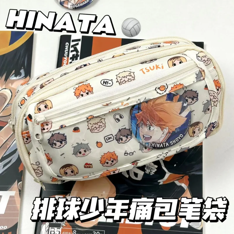 アニメ ハイキュー!! 痛絵柄のかわいいペンケース、漫画風文 - Stationery Supplier のレビューと価格