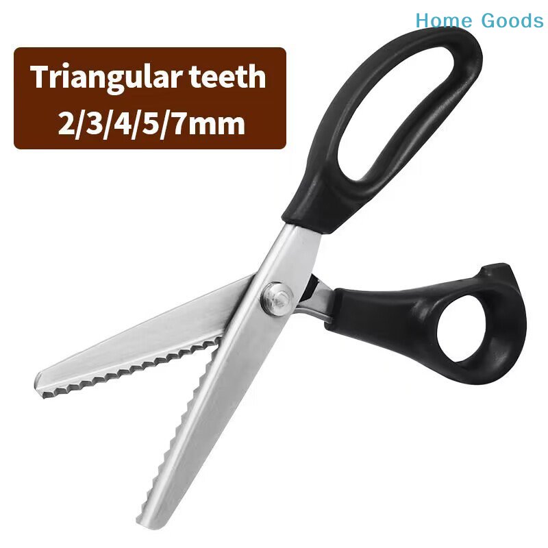 ステンレス製ピンキングシザー 快適グリップハンドル付き プロ - Scissors Stainless Craft のレビューと価格