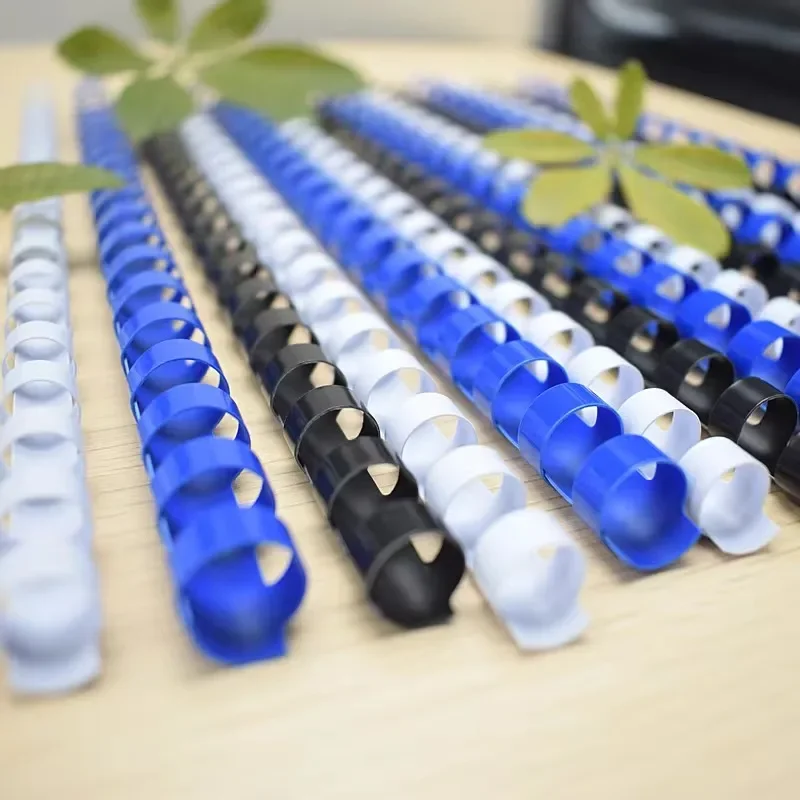 12mmブルー1/2インチ製本リング21個入り6mm-51m - Binding Comb Plastic のレビューと価格