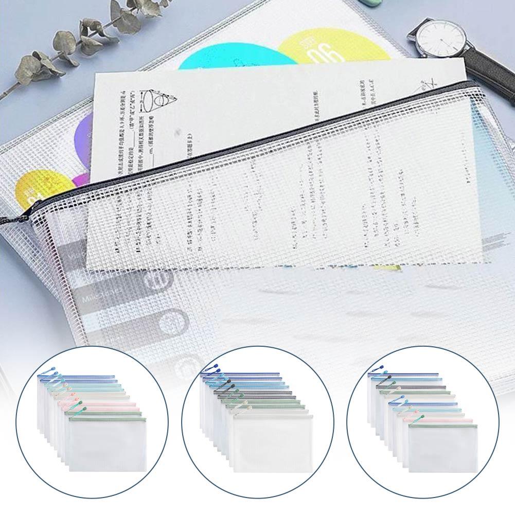 10 個モランディライトカラーシリーズメッシュ文具収納袋ジッ - Supply Of Office Stationery のレビューと価格