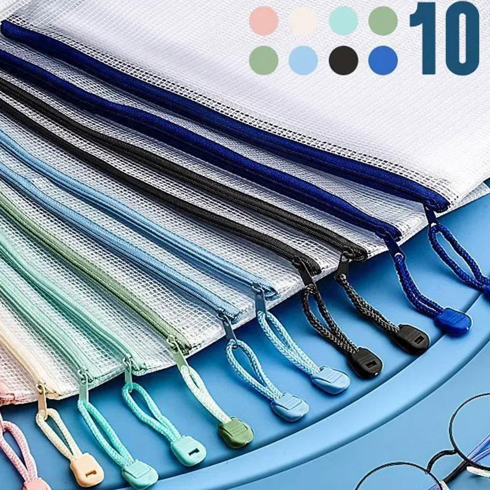 10 個モランディライトカラーシリーズメッシュ文具収納袋ジッ - Supply Of Office Stationery のレビューと価格